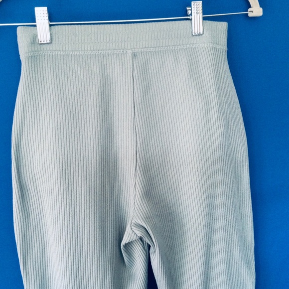 Gilly Hicks XS Light Teal Green Jogger Pants Ribbed Cozy Sleep Lounge Hollister - Picture 8 of 14